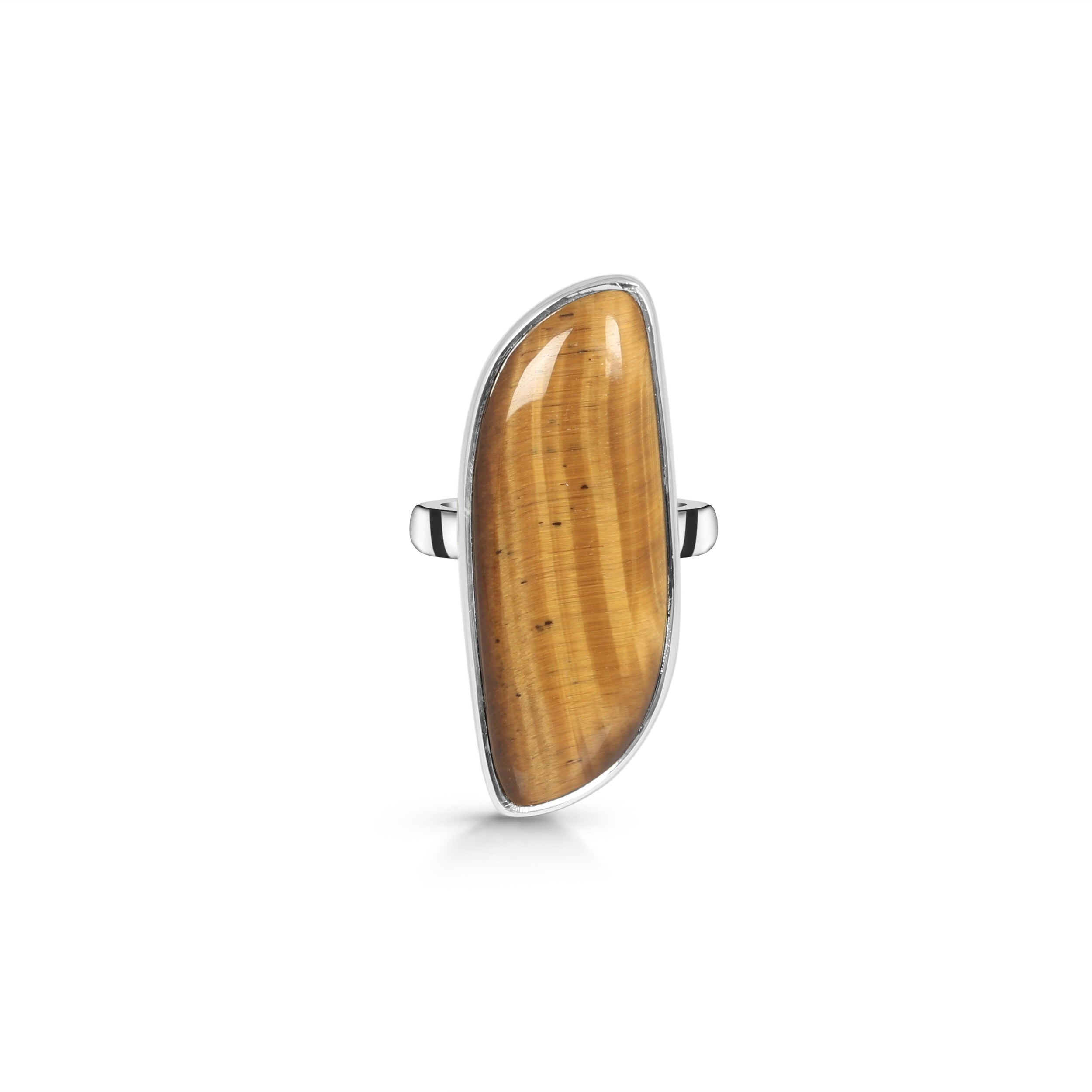 Tiger Eye Adjustable Ring-(TGE-R-9)